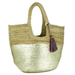 LF HANDBAGS Handbags Magid Women's Straw Jute Natural Gold Tote Bag