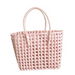 LF HANDBAGS Handbags Pink Summer Round Straw Tote Waterproof Beach Handbags