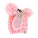 LF KIDS BEANIES Pale Pink BABY Solid Knit Double Pom C.C Beanie