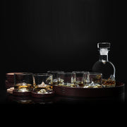 LIITON WHISKEY GLASS Luxury Crystal Whiskey Peaks Set