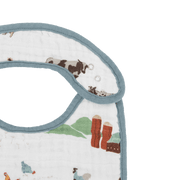 LITTLE UNICORN BIB Cotton Muslin Classic Bib 3 Pack | Farmyard