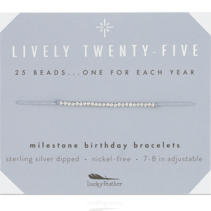 LUCKY FEATHER JEWELRY Milestone Birthday Bracelet