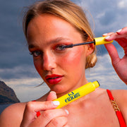 Mascara applied to lashes