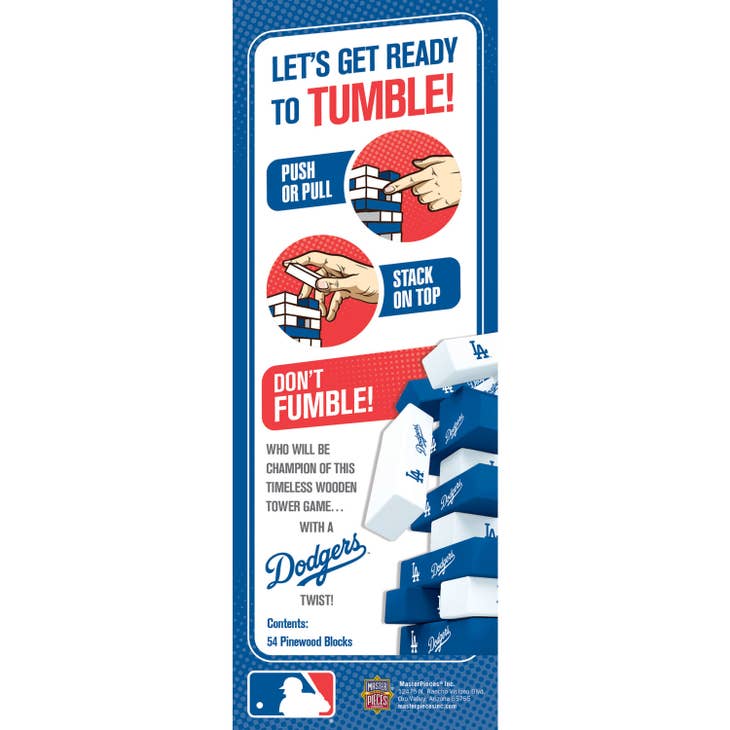 MASTERPIECES PUZZLES GAMES Los Angeles Dodgers Tumble Tower