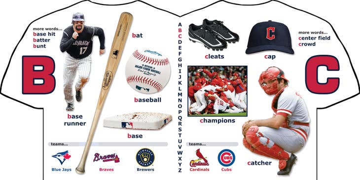 MICHAELSON ENTERTAINMENT Books MLB Baseball Abc - League Edition