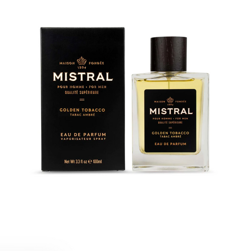 MISTRAL cologne Mistral Men's Golden Tobacco Eau de Parfum