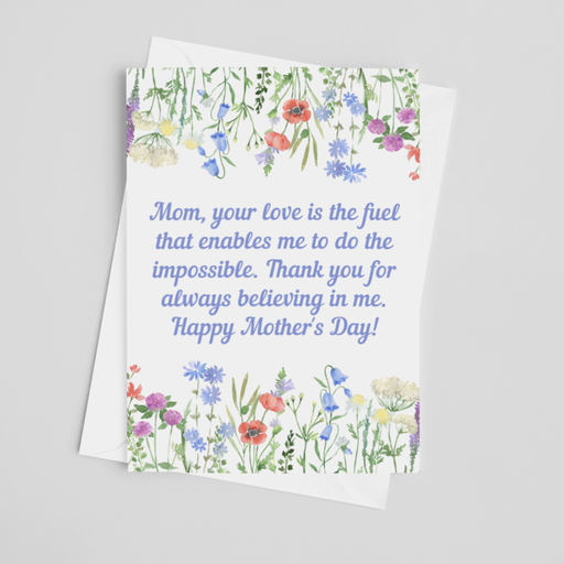 Mom, Your Love is Fuel | Mother's Day Greeting Card - LOCAL FIXTURE