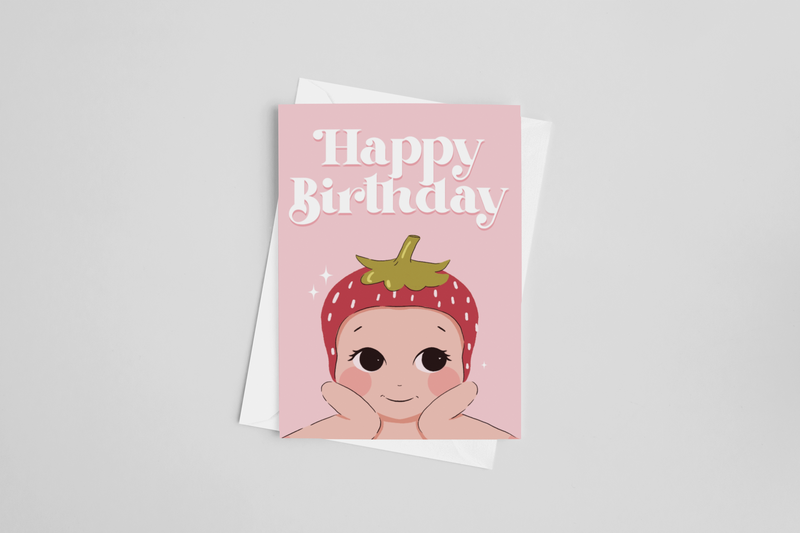 Happy Birthday Angel Baby Greeting Card