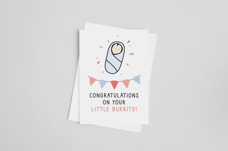 Congratulations on Your Little Burrito Greeting Card