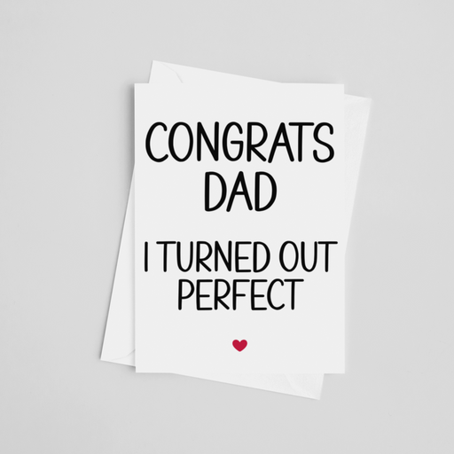 Congrats Dad - Father's Day Greeting Card - LOCAL FIXTURE