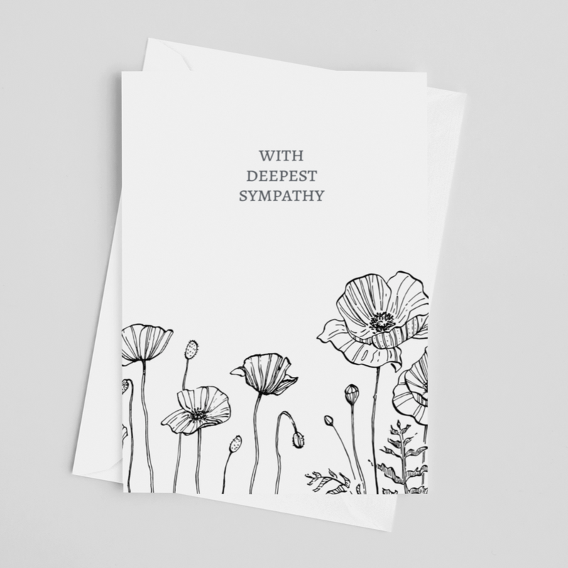 With Deepest Sympathy Greeting Card