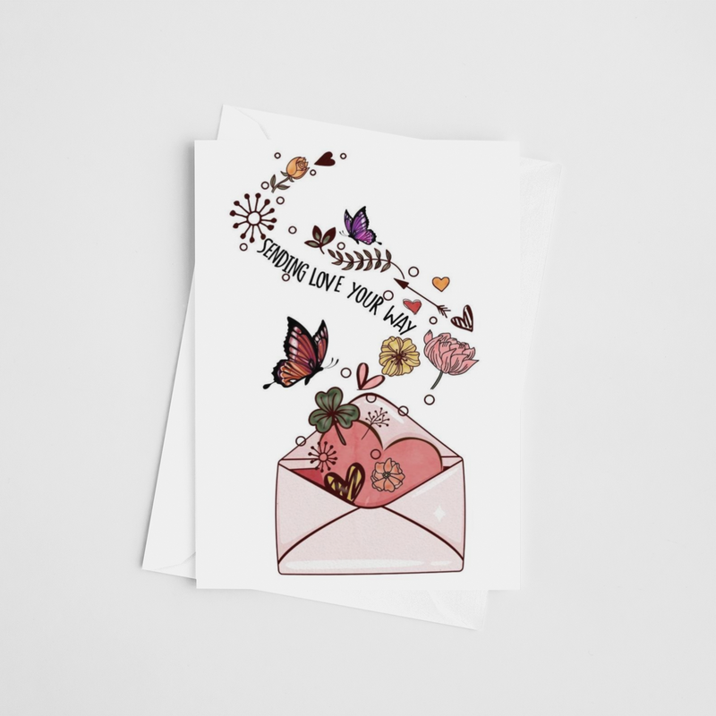 Sending Love Your Way Greeting Card