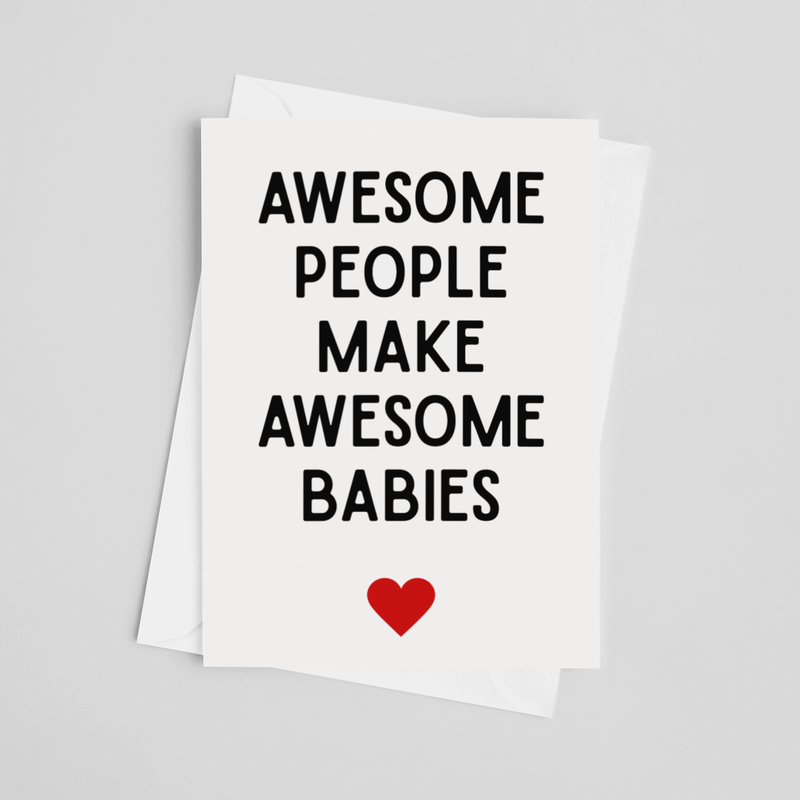 Awesome Babies Greeting Card