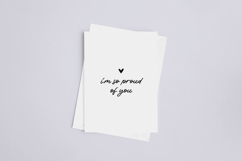 I'm So Proud of You| Graduation Greeting Card