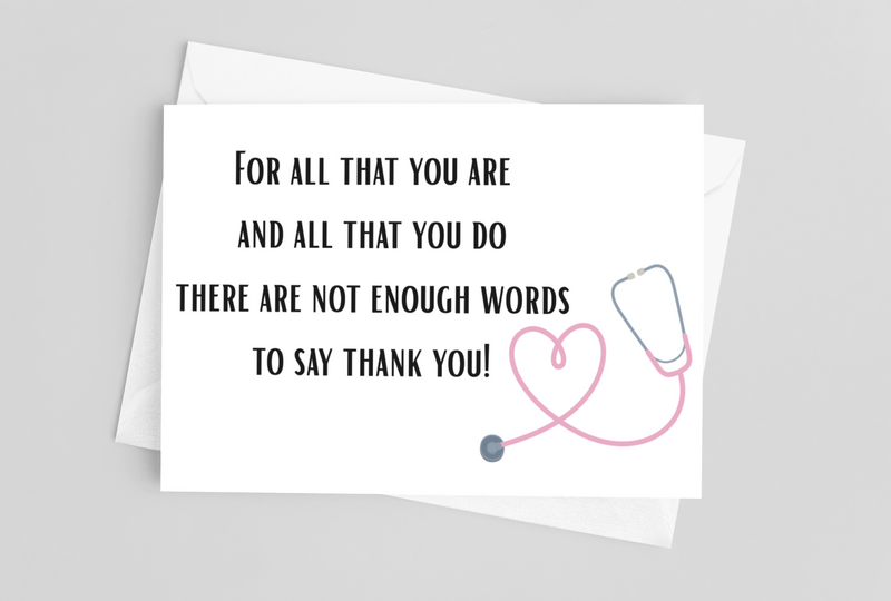 Not Enough Words | Nurse Appreciation Card