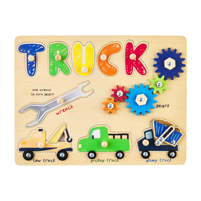 Mud Pie TOYS TRUCK BUSY BOARD PUZZLE