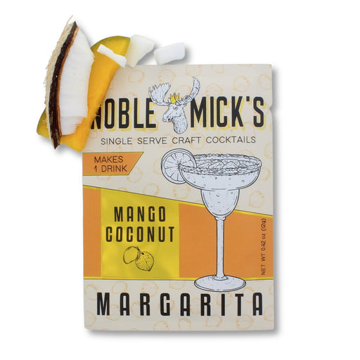 NOBLE MICKS BAR Single Serve Craft Cocktail | Mango Coconut Margarita
