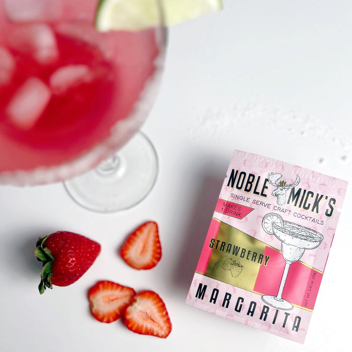 NOBLE MICKS BAR Single Serve Craft Cocktail | Strawberry Margarita