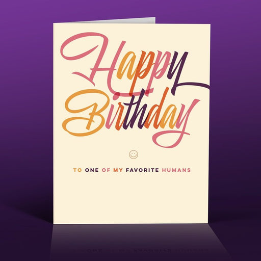 OFFENSIVE + DELIGHTFUL CARDS Favorite Human Card