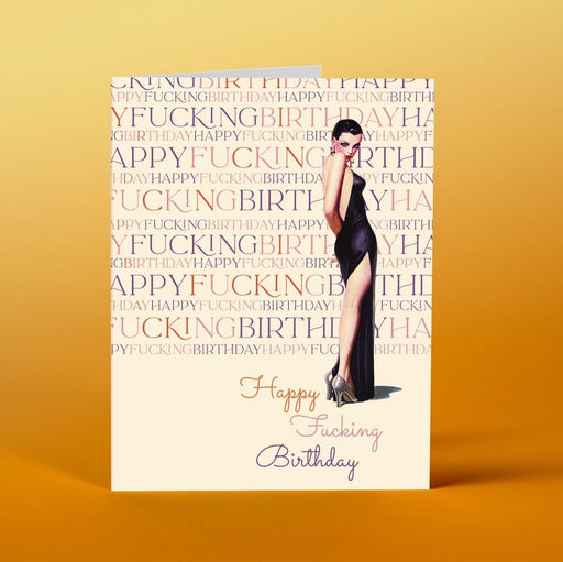 OFFENSIVE + DELIGHTFUL CARDS Leg Birthday Card