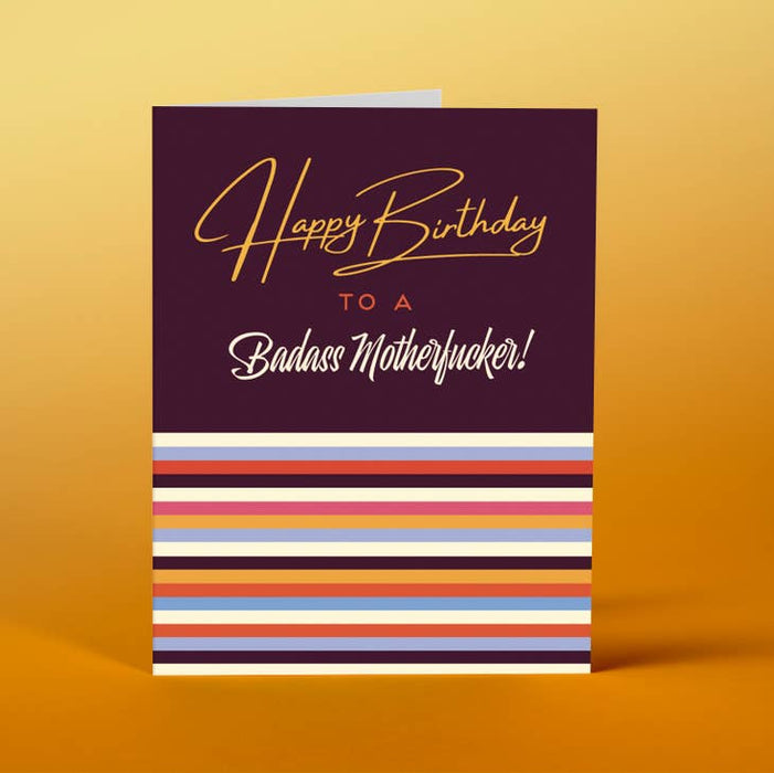 OFFENSIVE + DELIGHTFUL CARDS Mofo Birthday Card