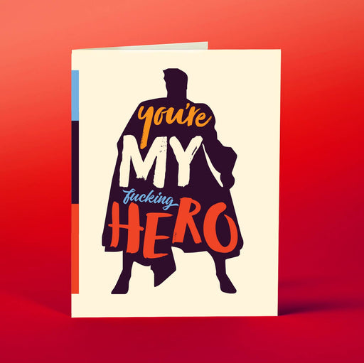 OFFENSIVE + DELIGHTFUL CARDS Superhero Dad Card