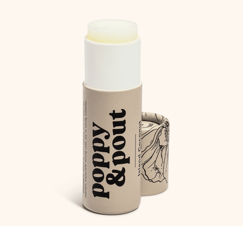 POPPY & POUT BEAUTY Lip Balm | Original | Island Coconut