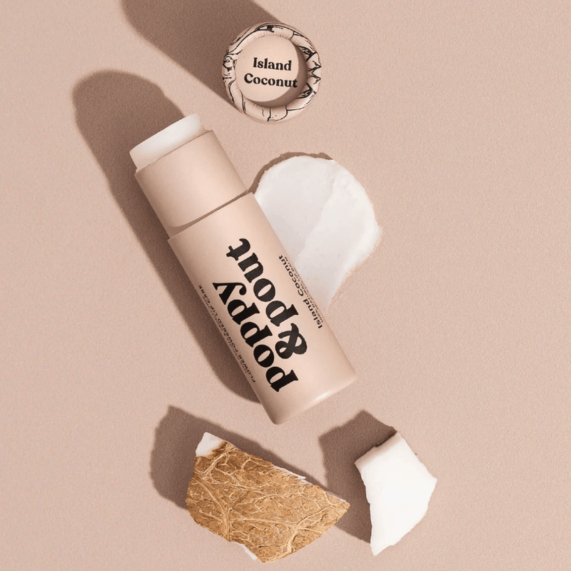 POPPY & POUT BEAUTY Lip Balm | Original | Island Coconut