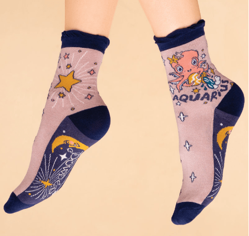 POWDER DESIGN INC SOCKS AQUARIUS Zodiac Ankle Socks