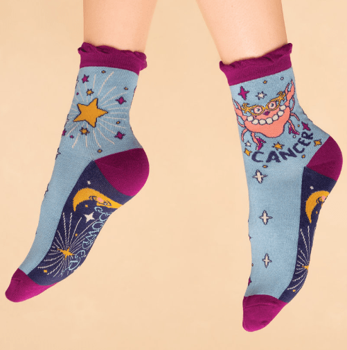 POWDER DESIGN INC SOCKS CANCER Zodiac Ankle Socks
