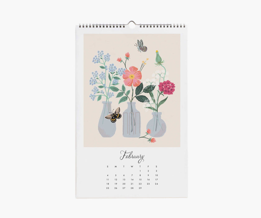 RIFLE PAPER COMPANY CALENDAR Flower Studies | 2024 Wall Calendar