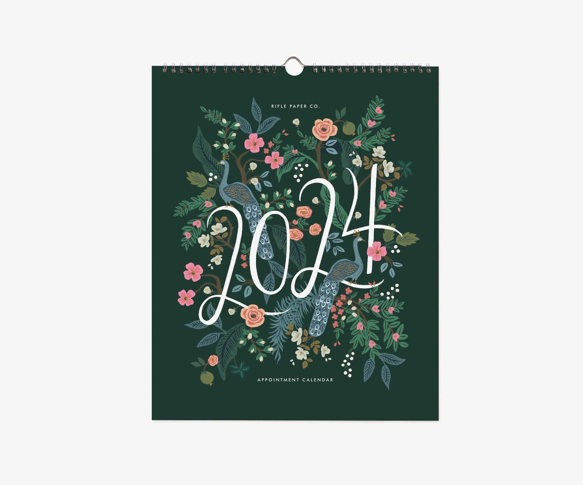 Peacock 2024 Appointment Wall Calendar LOCAL FIXTURE