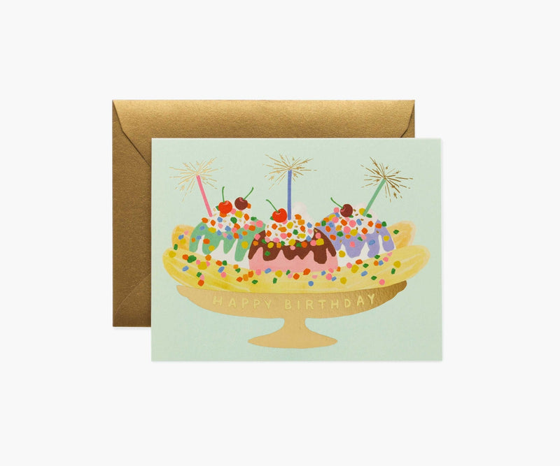 RIFLE PAPER COMPANY CARDS Banana Split Birthday Card