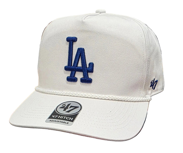 LOS ANGELES DODGERS WHITE ROPE 47 HITCH