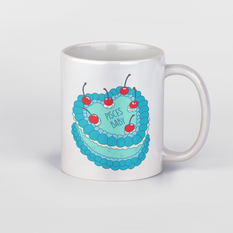 Pisces Baby Cake Mug