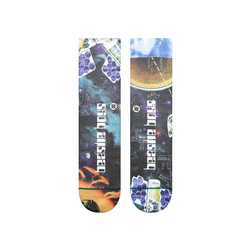 STANCE SOCKS LARGE Beastie Boys X Stance M485A Poly Crew Socks
