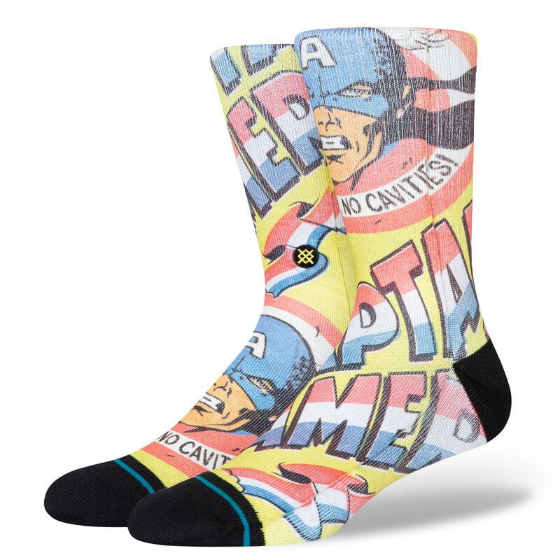 STANCE SOCKS LARGE MARVEL X STANCE POLY CREW SOCKS
