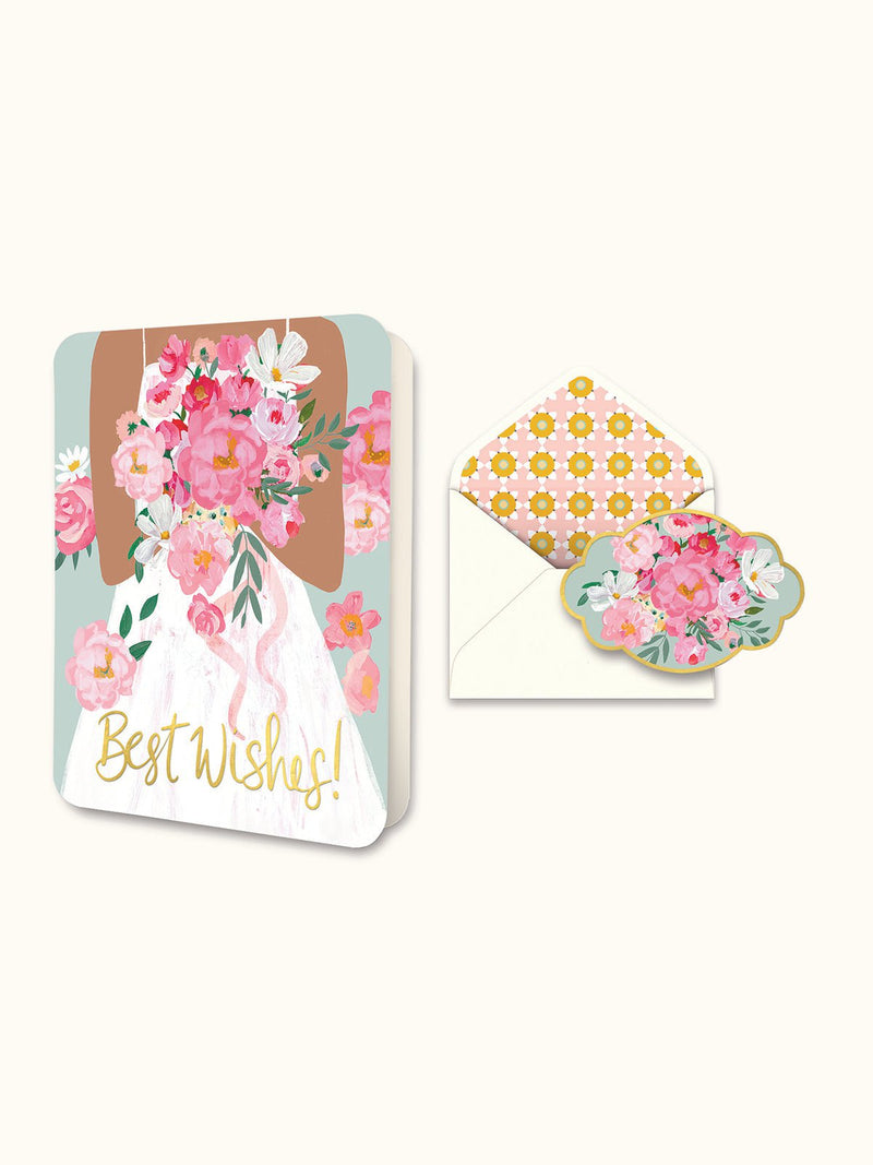 STUDIO OH! CARD Best Wishes Bride Deluxe Greeting Card