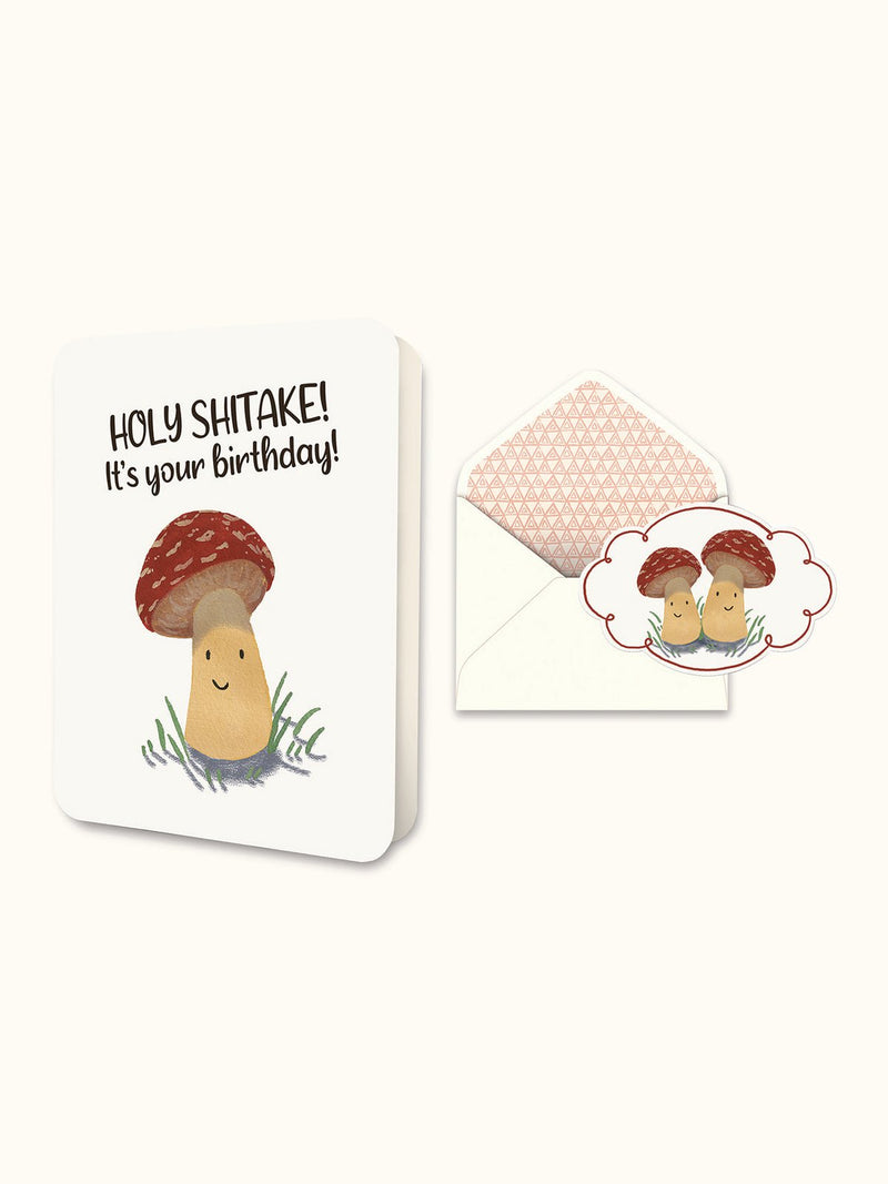 STUDIO OH! CARD Holy Shitake! Deluxe Greeting Card
