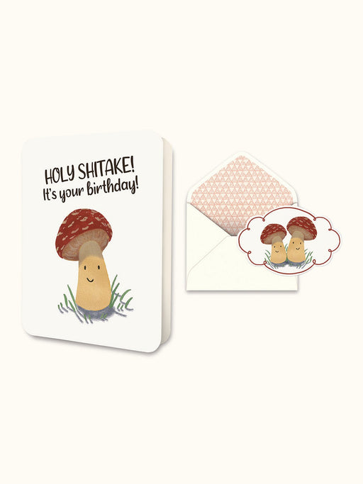 STUDIO OH! CARD Holy Shitake! Deluxe Greeting Card