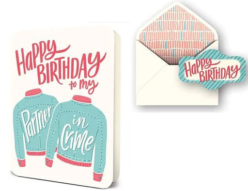 STUDIO OH! CARDS HB Partner in Crime Deluxe Greeting Card