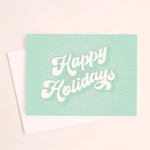 SUNSHINE STUDIOS CARDS Happy Holidays Holographic Foil Card