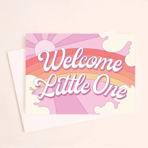 SUNSHINE STUDIOS CARDS Welcome Little One Rainbow Card