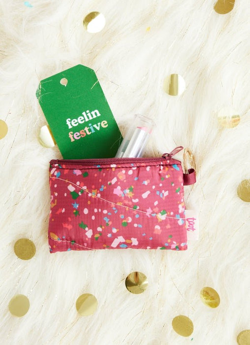 TALKING OUT OF TURN BAG Puffy Penny Key Ring | Confetti Crack