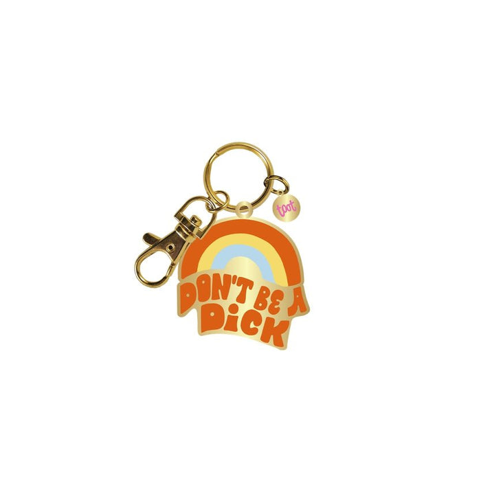 TALKING OUT OF TURN Keychain Don't Be A Dick | Key Charm