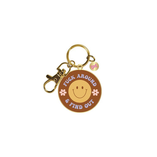 TALKING OUT OF TURN Keychain Fuck Around and Find Out | Key Charm