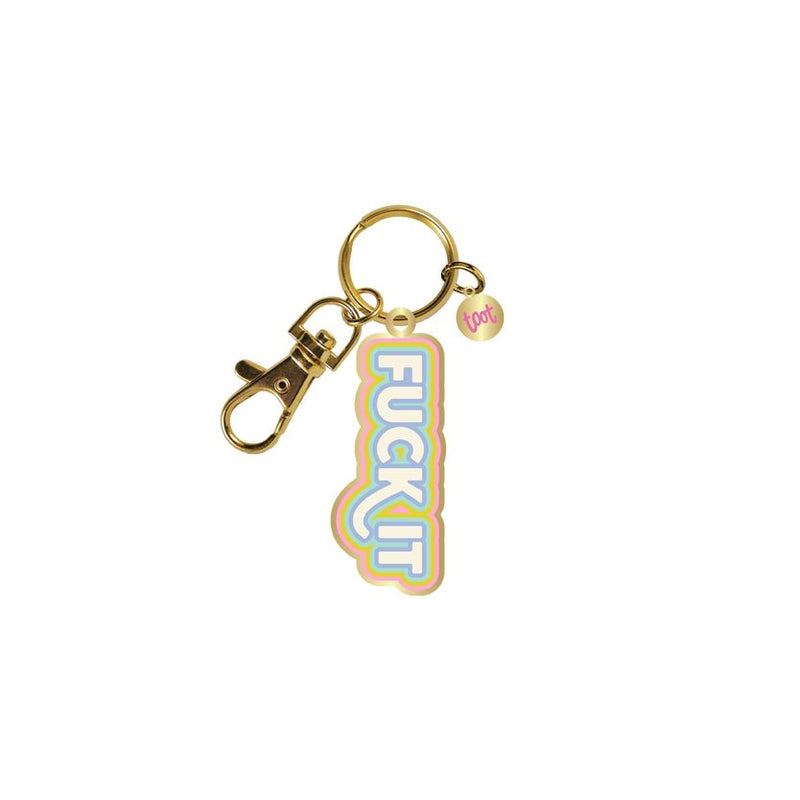 TALKING OUT OF TURN Keychain Fuck It | Key Charm