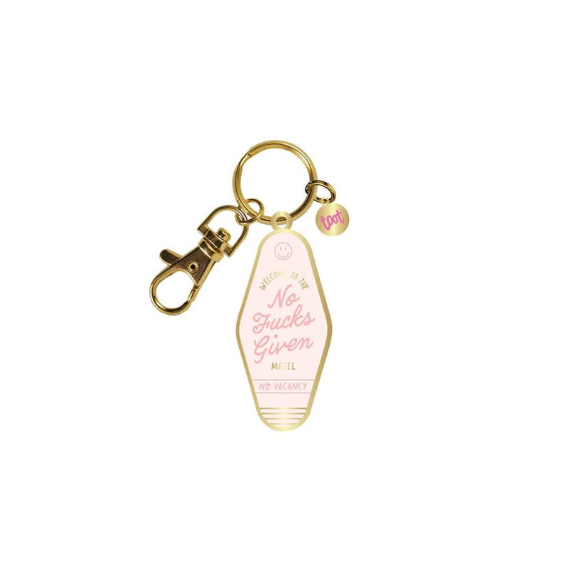 TALKING OUT OF TURN Keychain No Fucks Given | Key Charm