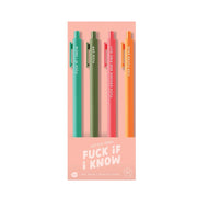 TALKING OUT OF TURN Pens Jotter Sets 4 pack