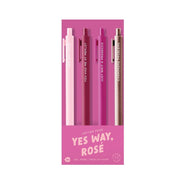 TALKING OUT OF TURN Pens Yes Way Rosé Jotter Sets 4 pack